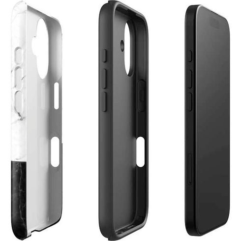 Marble Split iPhone 16 Plus Impact Case